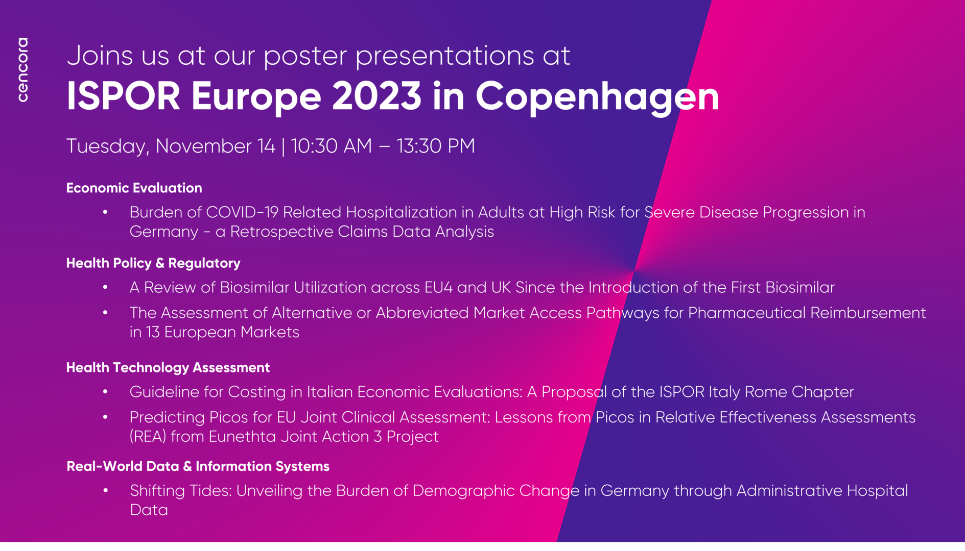 ISPOR Europe 2023 poster 3