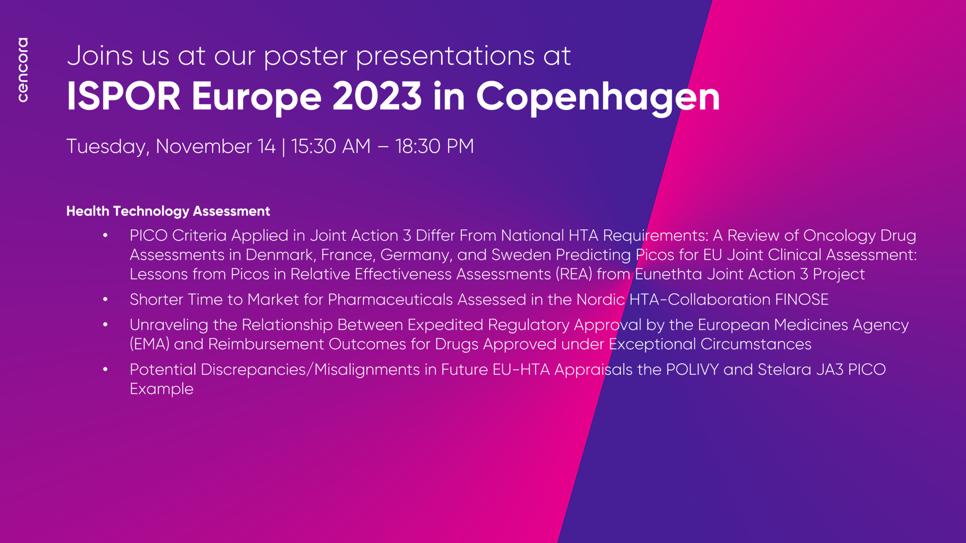 ISPOR Europe 2023 poster 4