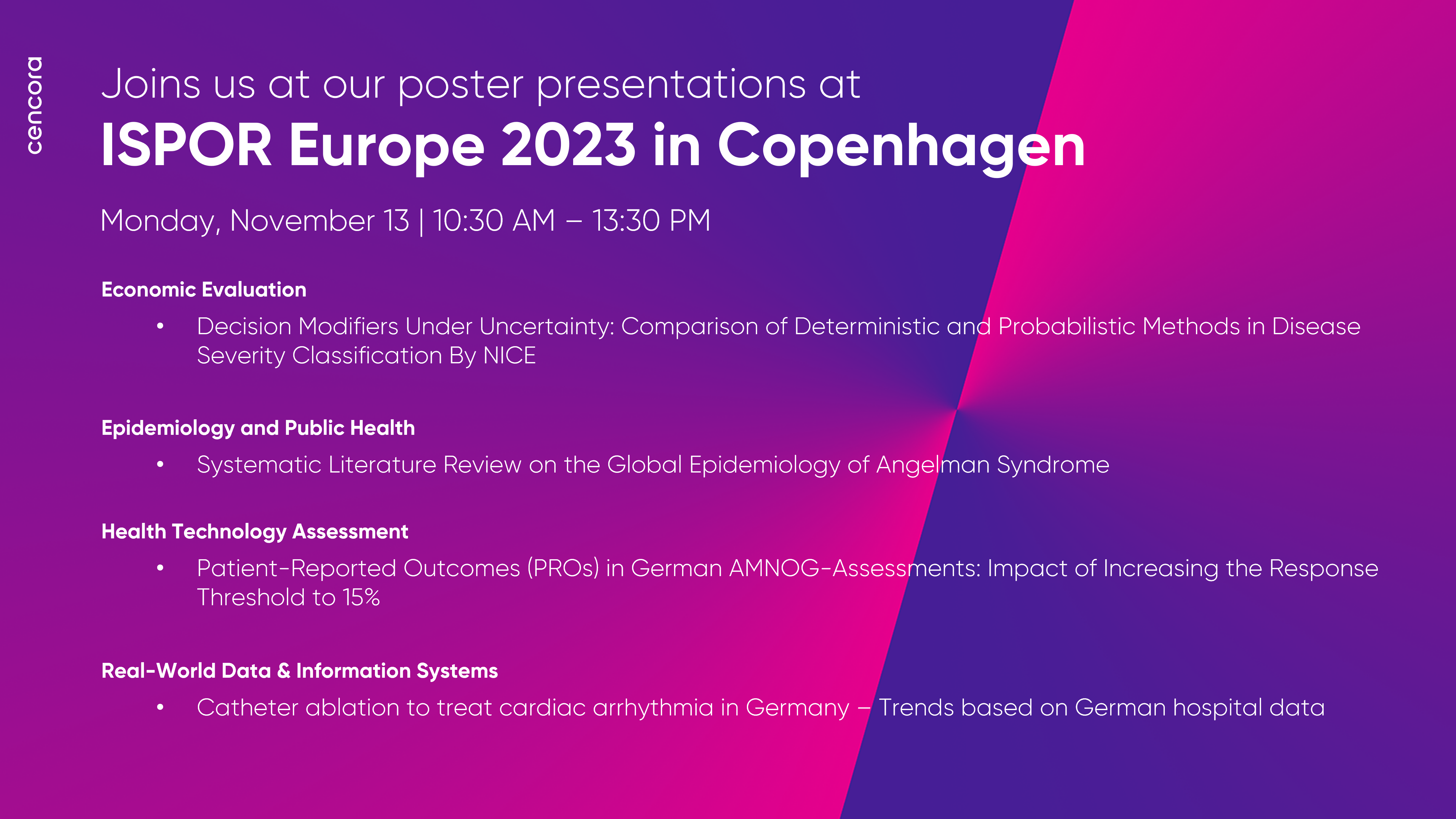 ISPOR Europe 2023 poster 1
